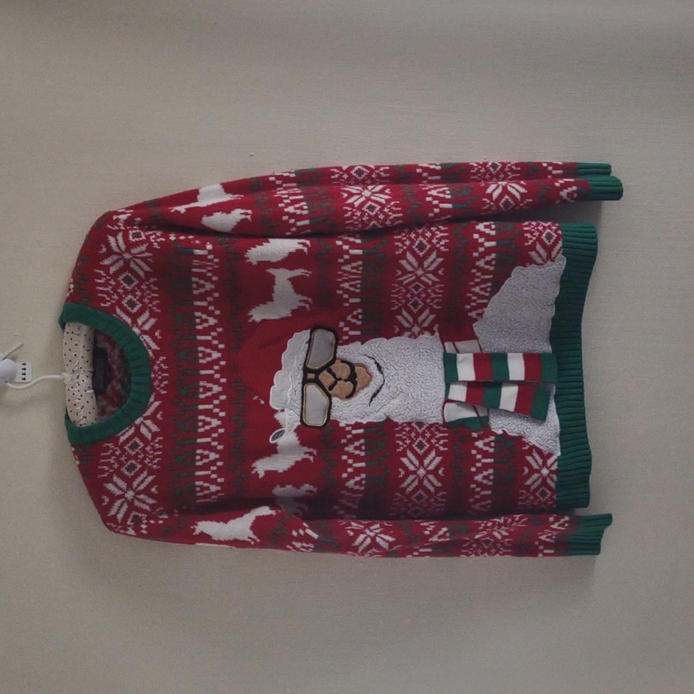 33‎ Degrees brand La-la-Llama ugly Christmas sweater Size S
